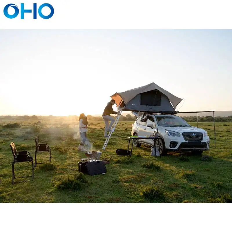 Автомобильная крыша OHO палатки на крышу для кемпинга автомобильная крыше кровельная палатка и выдвижная лестница