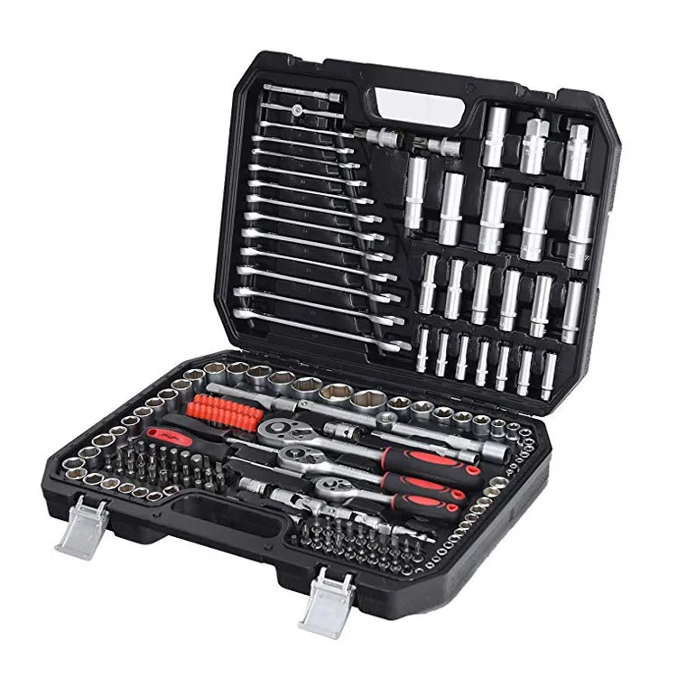 215pc 1/2 driver Mechanics Tool Set Socket Wrench Set,Auto Repair Hand Tool Kit Wrench Tool Box Set