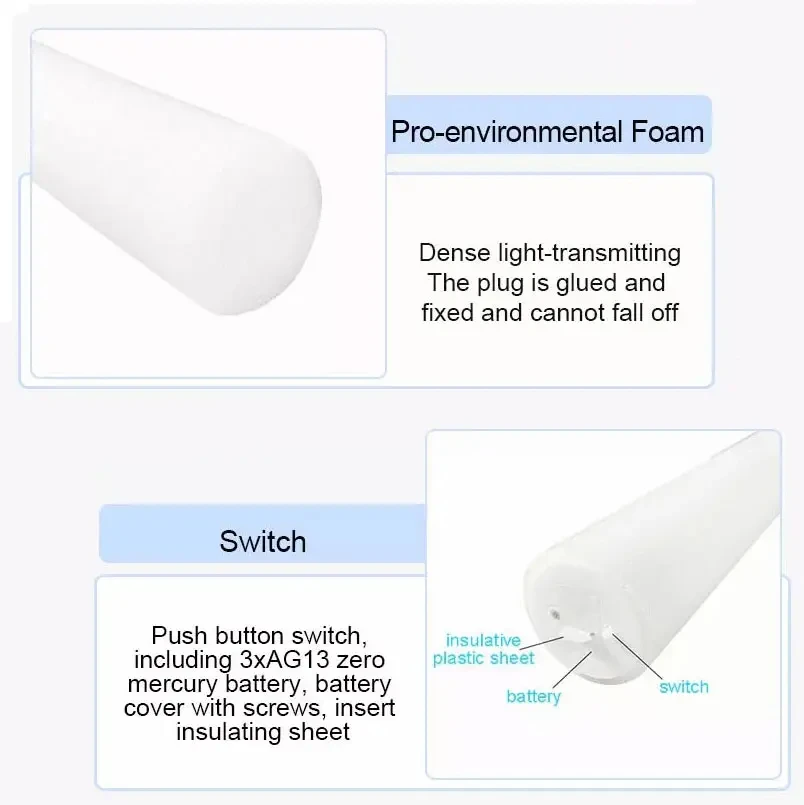 Palmy Cheer Luminous Tube Rgb Dj Night Club Concert beads Toy Glow Sticks Bulk luminous Led Light Foam Stick Party Supplies