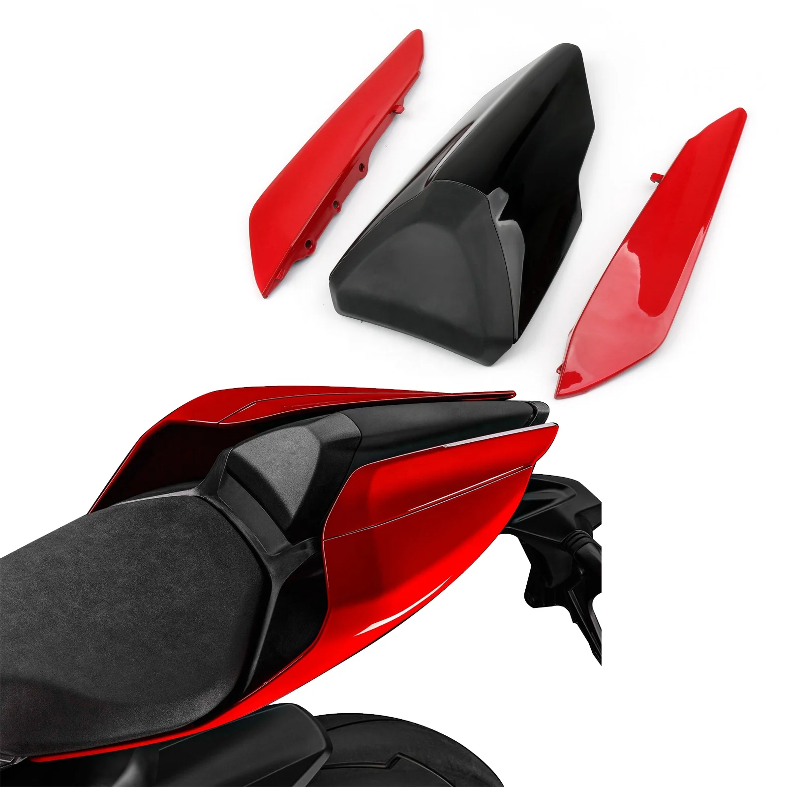 Free Shipping Rear Tail Side Seat Panel Trim Fairing Cowl Cover Set For Ducati 1299 Panigale
