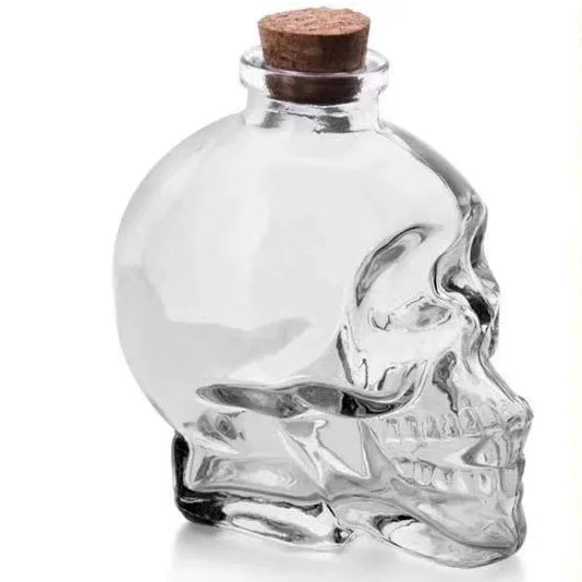 Creative skull glass decanter wine dispenser decoration