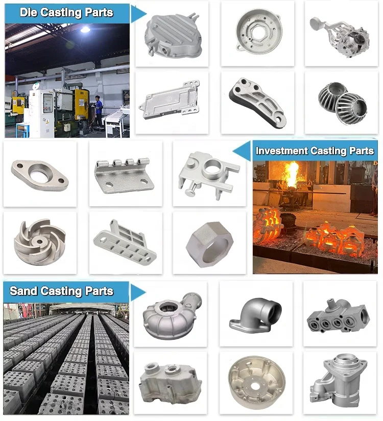 Factory Custom Metal Alloy Zinc Magnesium Aluminum Die Casting Motor Housing Parts Hardware Aluminum Die Casting Parts