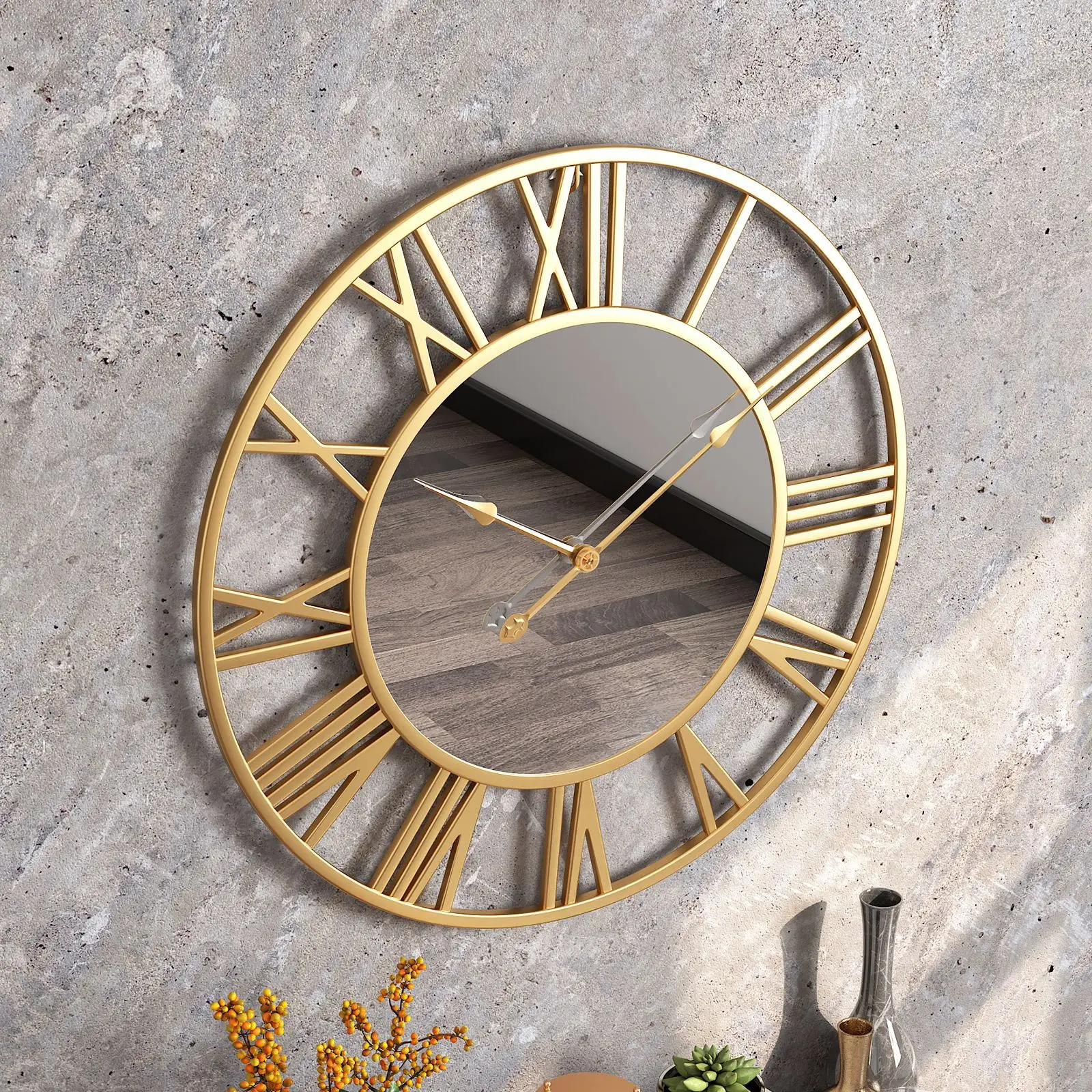 Stylish&Modern Wall Decor Large Wall Clock Metal