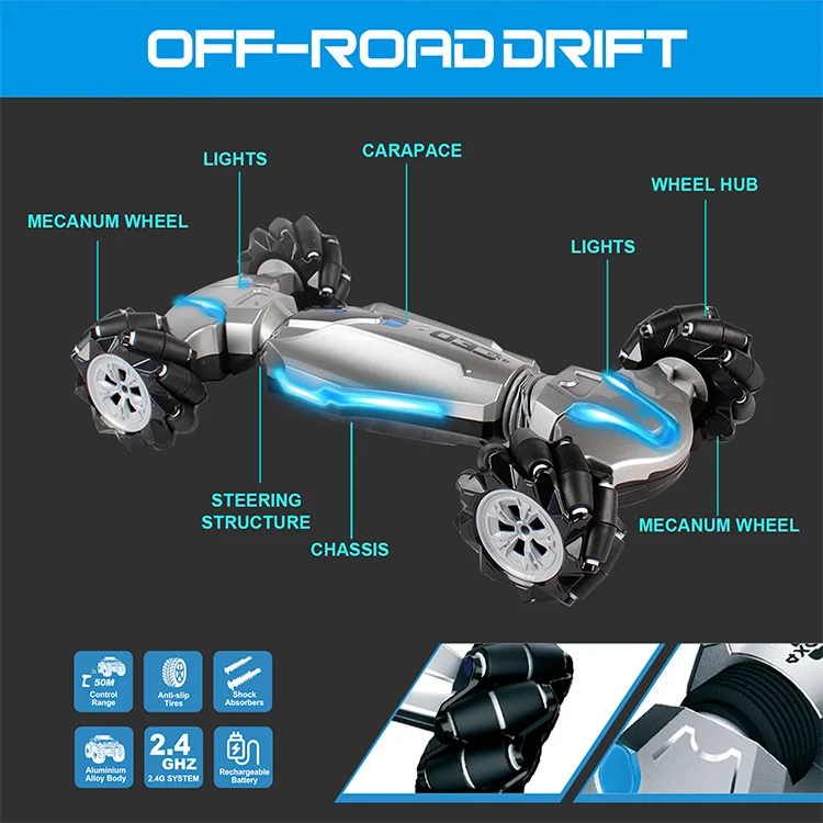 1:12 Traverse Torsion Car  Double Side 4Wd Drift  Stunt  Remote Control Car Intelligent torsion car