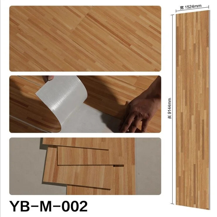 PVC Flooring Self Adhesive Vinyl Flooring Plank LVT Vinyl Flooring Tiles Sticker