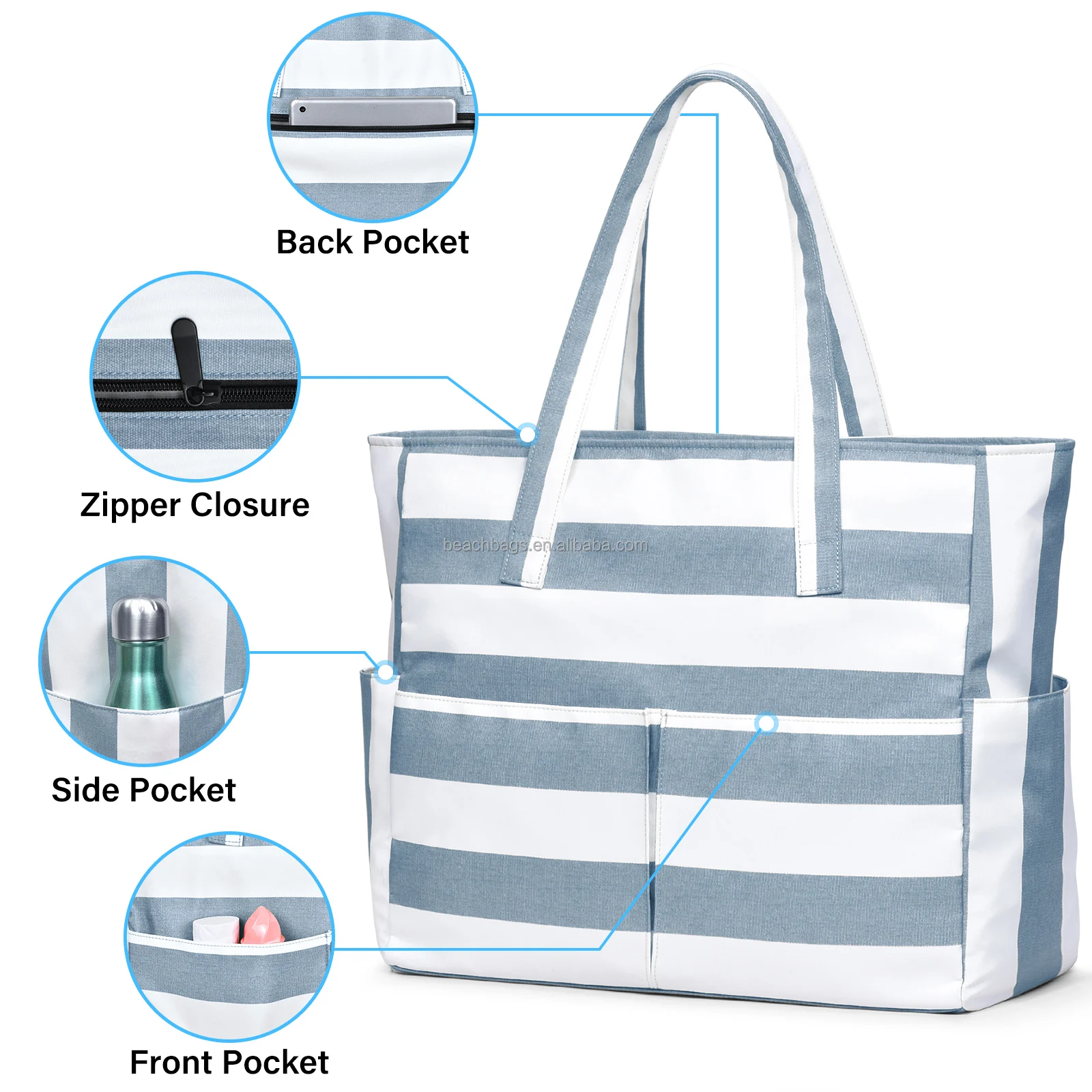 Custom Oversize Tote Shopping Bolsas De Dama Beach Tote Bag  Large Les Sac a Main Femme Stylish Handbags for Women Beach Bag