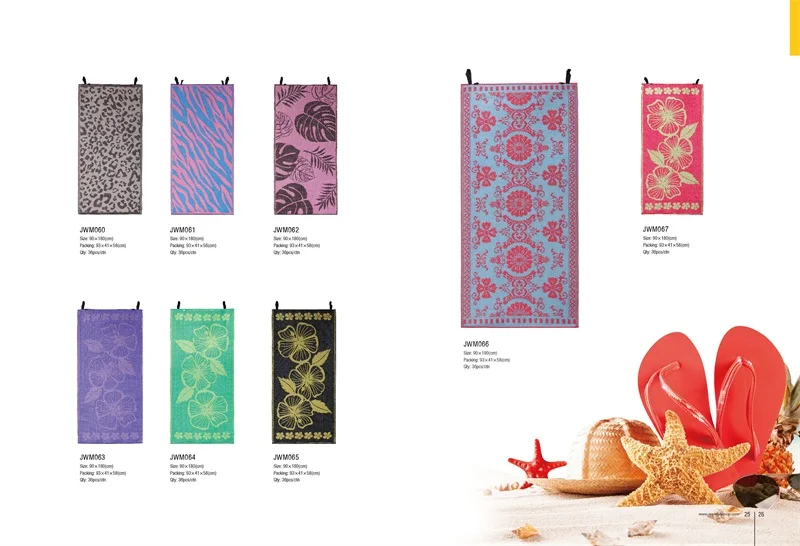 
Double layer custom waterproof pp camping sand free beach folding ma 