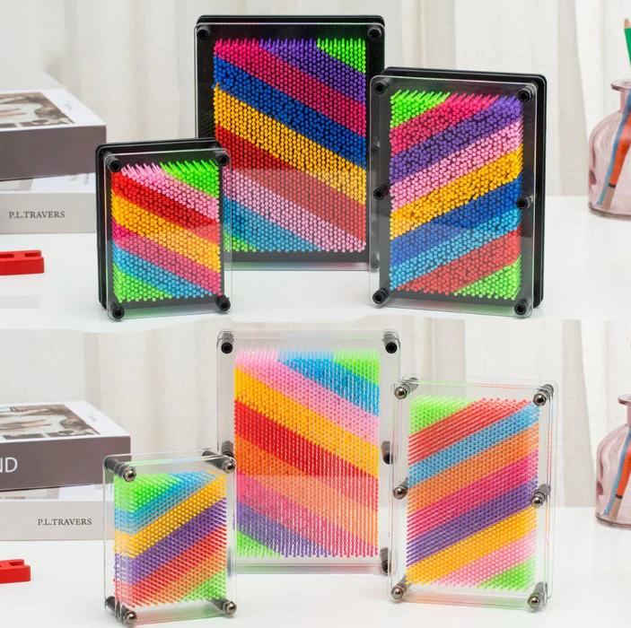 kids toys 2024 Creative 3D hand painting hand model 3D tcube needle carving  Enlightenment toy Pin Art Board Pin Art Toy