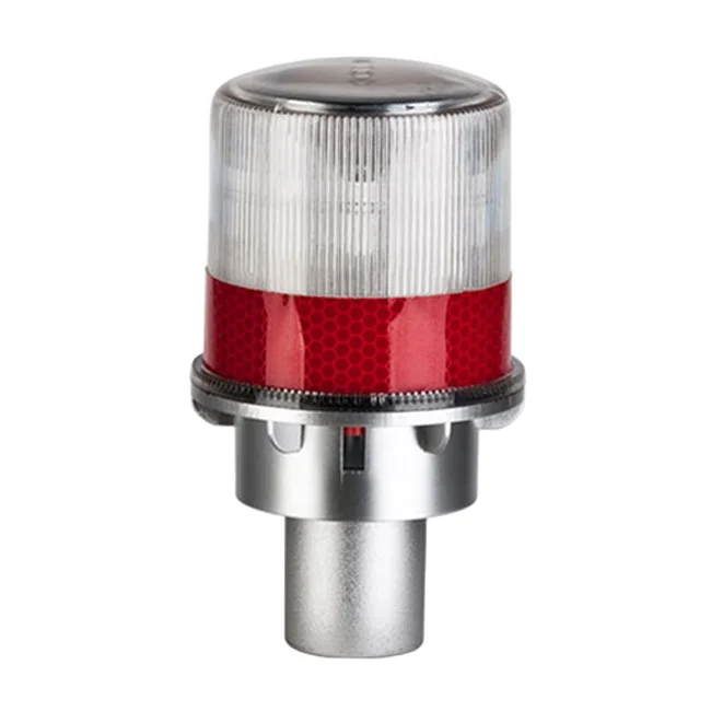 
Traffic Safety Screw On Cone LED Flashing Solar Blinker / Flash LED Beacon Light 