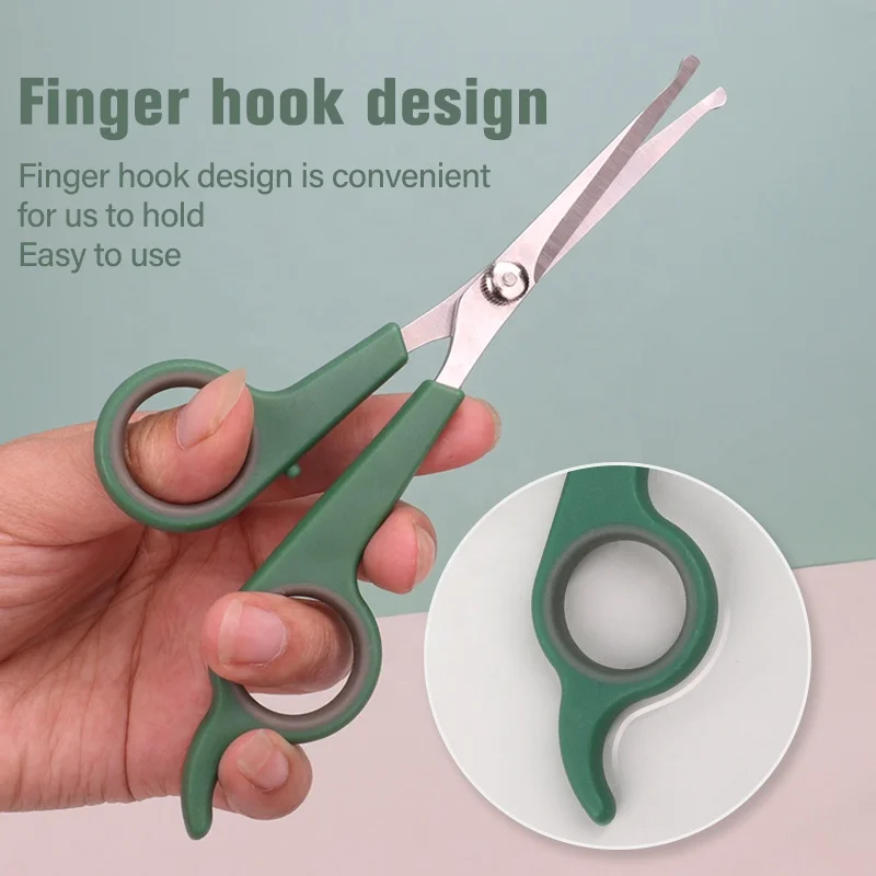 Factory Wholesale Tied Card Packaging Cat Hair Scissors Pet Dog Grooming Hair Clipper