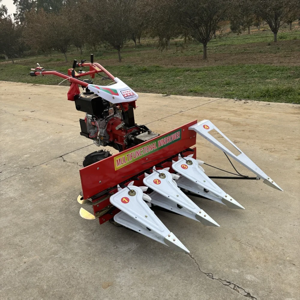 Sun Cutting Machine, Rapeseed Harvester, Self-Propelled Hand-Held Household Small Rice Cutting Machine