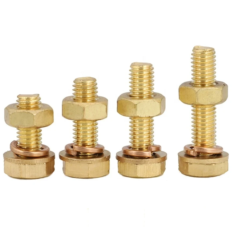 Technology china wholesale brass door bolt with washer m4