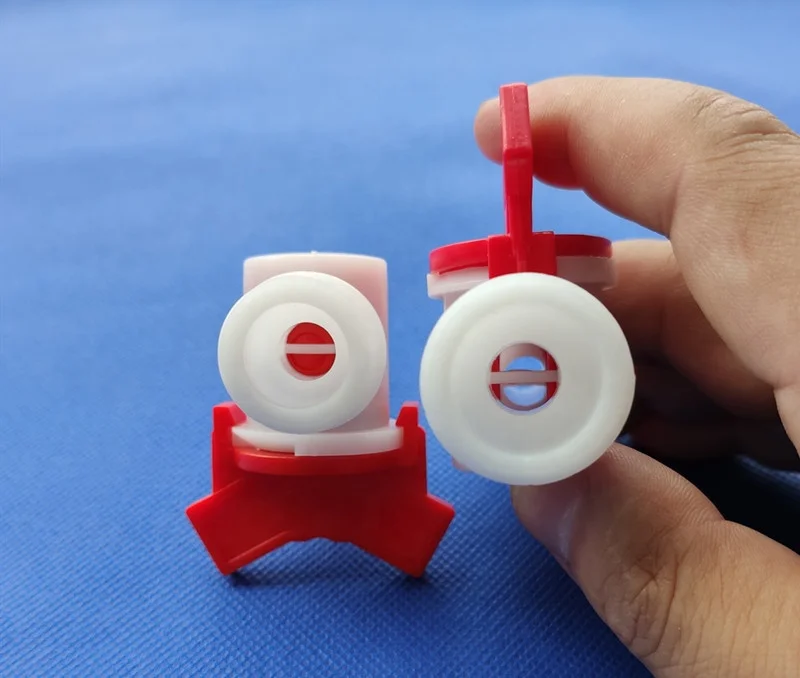 Plastic mini Barb to male thread barbed threaded fitting flow control ball valve