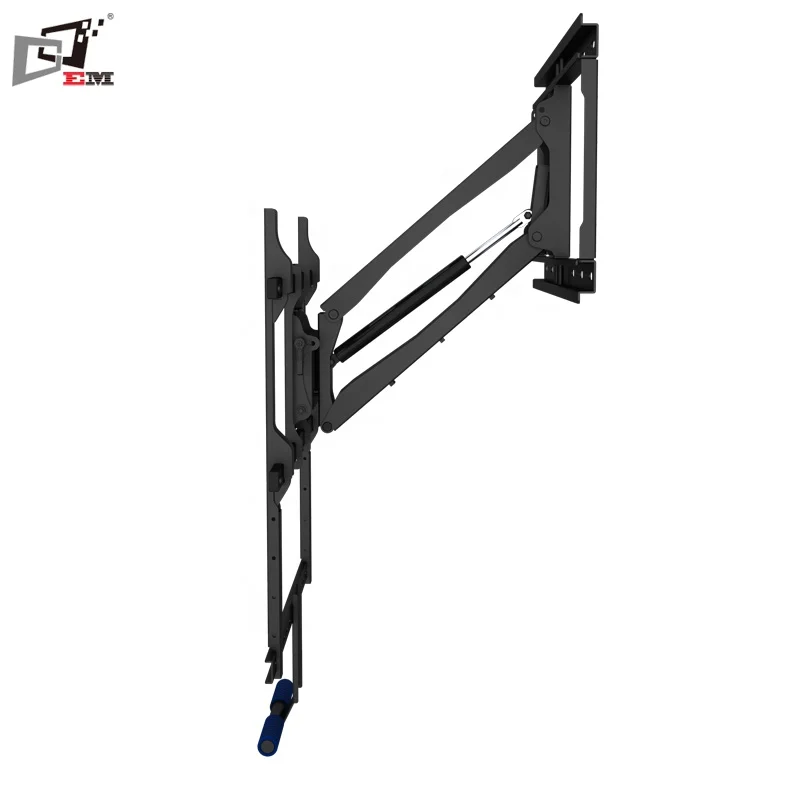 Gas Spring Telescoping LCD TV Wall Mount Up And Down TV Mount For 55 To 85 Inch TV