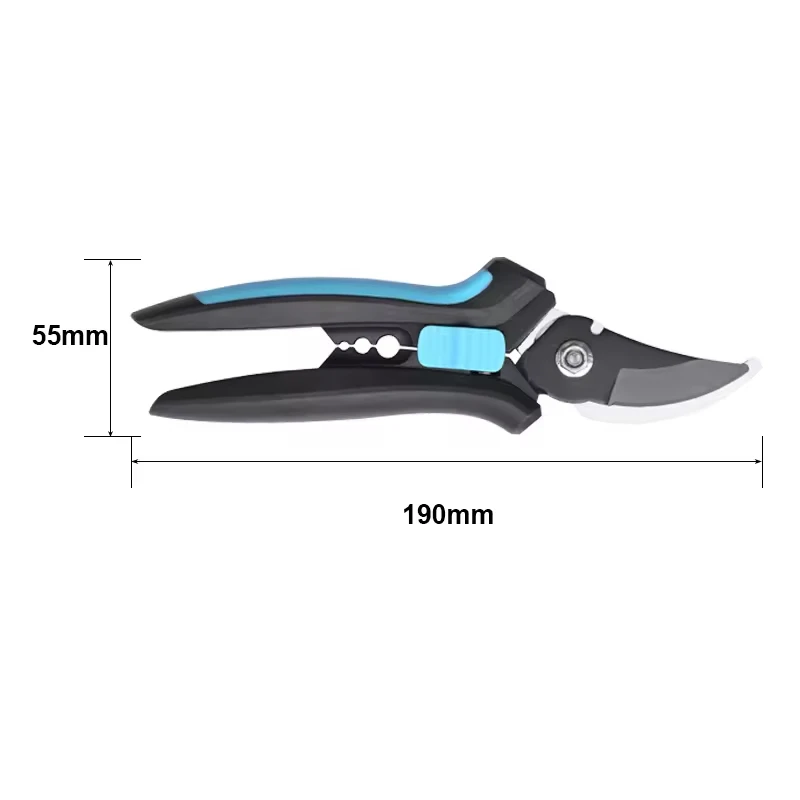 Handheld Manual Anvil Bypass Plant Hand Tools SK5 Carbon Steel Curved Blades Pruning Flower Cutter Pruner Scissor Shears