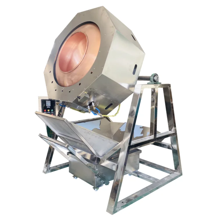 commercial industrial pourable dumping tilting tablet sugar coating pan machine