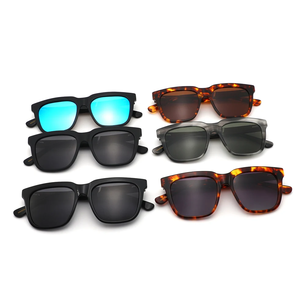 2024 New factory produce wooden tepmle sun glasses glass polarized lens wood acetate sunglasses sunglass