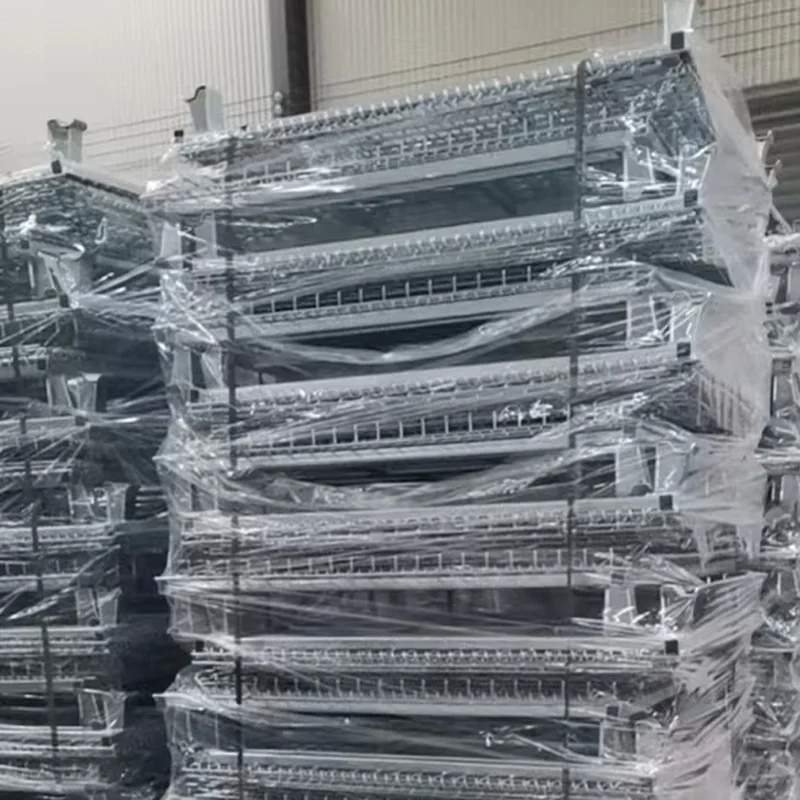 Metal Folding Butterfly Wire Mesh Pallet Logistics Storage Basket Cage For Wine