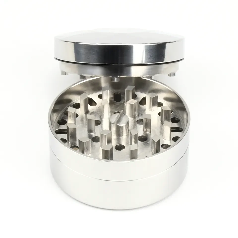 New Premium Tobacco 3 Layer Manual Smoking Sublimation Hand Crusher Stainless Steel 60mm Brilliant Cut Grinder