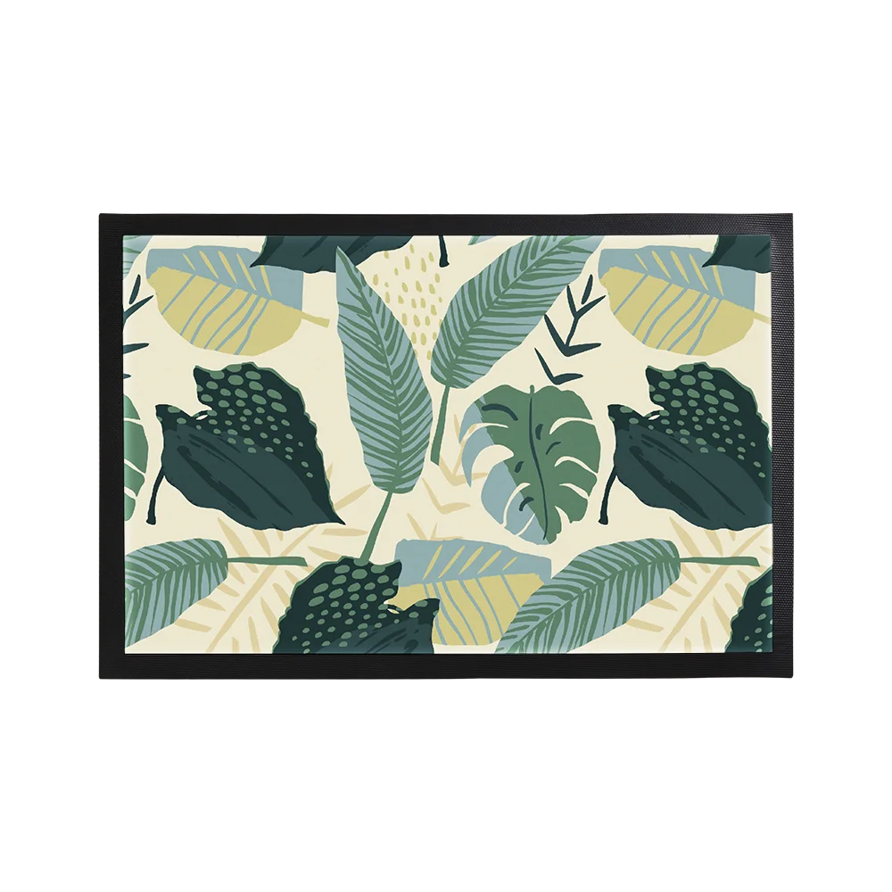 Custom Logo Super Absorbent Indoor Outdoor Kitchen Rubber Flooring Mats Welcome Door Mat