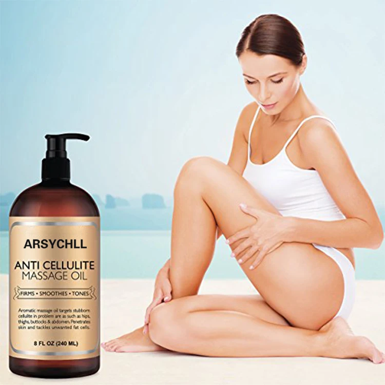 
MELAO Private Label Hot Selling body slimming Anti Cellulite Massage Oil for women 