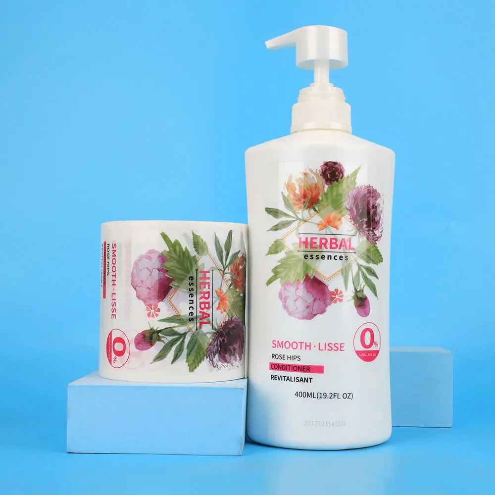 Custom Waterproof Transparent BOPP Vinyl White Silk Screen Printed Clear Stickers Labels For Cosmetic Shampoo Bottles Packaging
