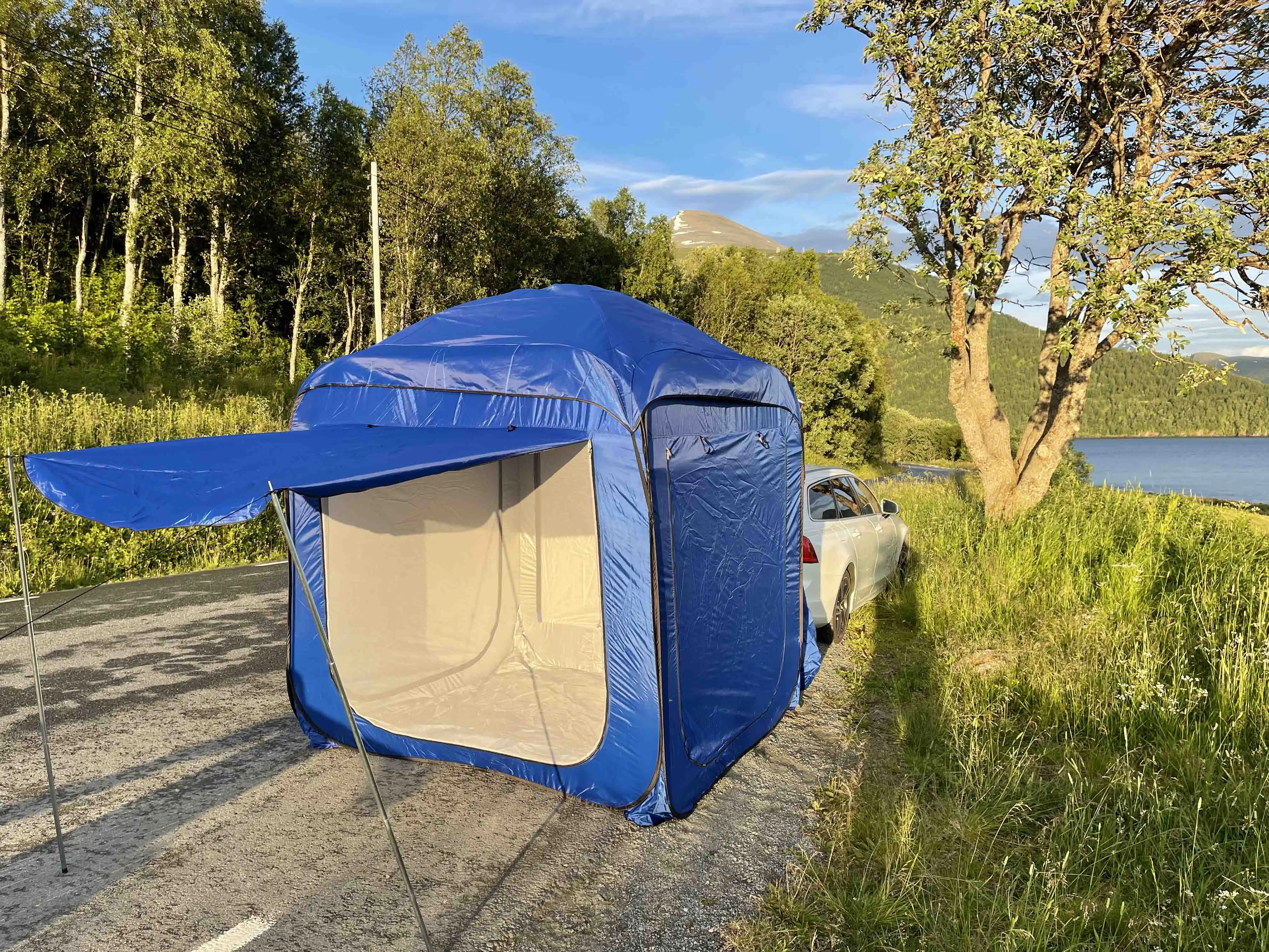 Уличная снаряжение портативная складная Подключаемая задняя дверь навес для кемпинга автомобильная палатка тент внедорожника