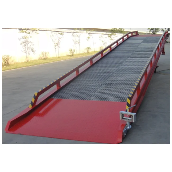 Customized adjustable mobile hydraulic container dock loading ramp for sale