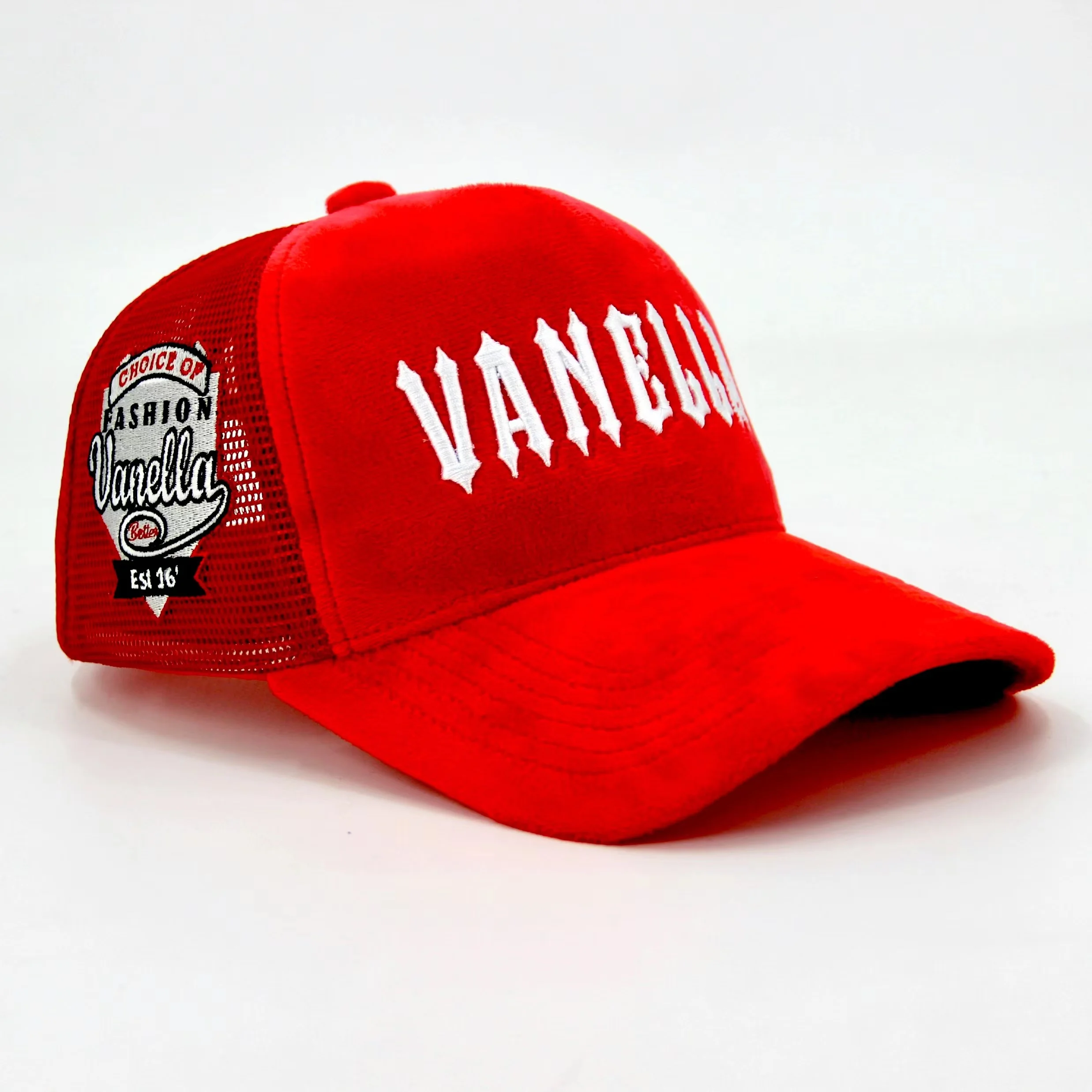 Индивидуальные сетчатые шляпы с логотипом на заказ однотонные кепки-тракер вышивкой бархатные