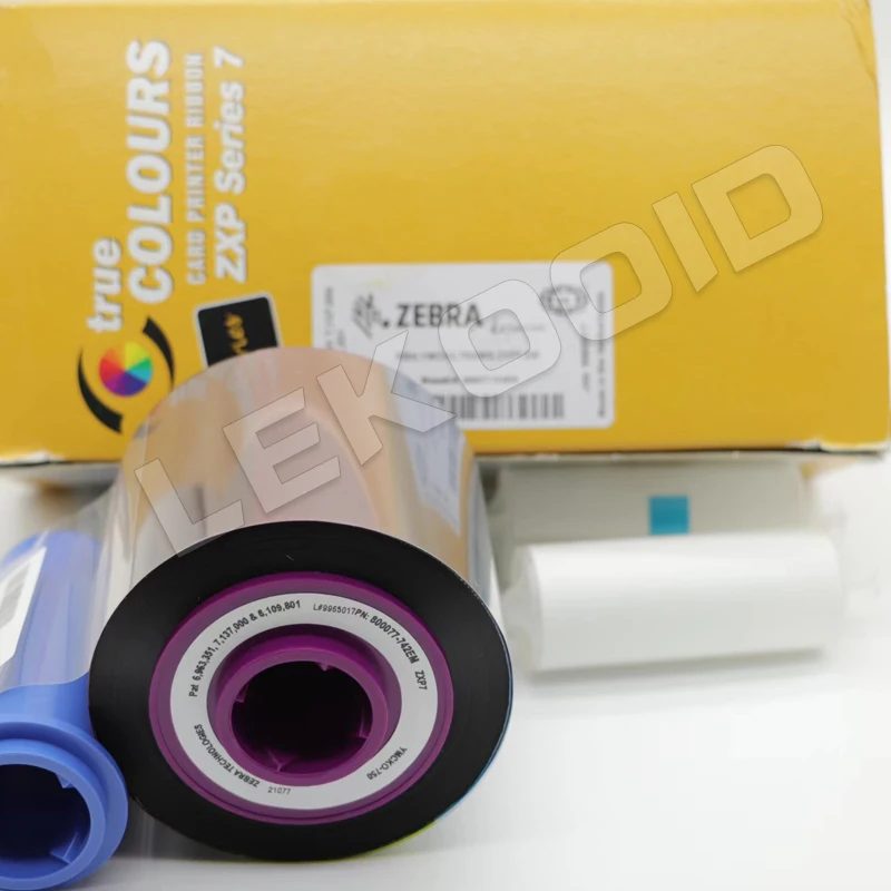 Цветная лента Zebra zxp7 800077-742EM - YMCKO 750 принты для серии ZXP 7