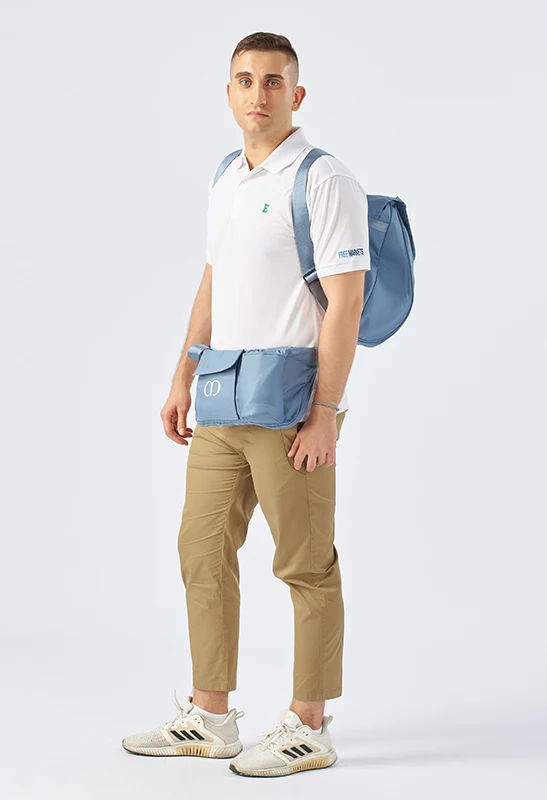 Reach audited reusable travel duffel bags sustainable RPET recycled polyester backpack