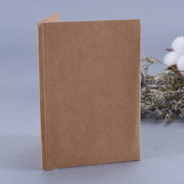 Handmade 300gsm Brown Kraft Paper Size 220*210mm Business Document File Folders For School Office