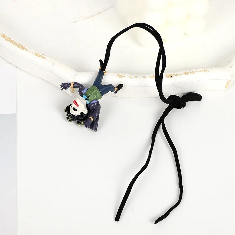 Anime Figures The Joker Hanging Decoration Car Interior Pendant Acrobatic Clown Ornaments Auto Rearview Mirror Accessories Gifts