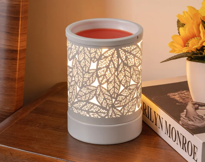 
Fragrance Essential Oil Burner Metal Wax Melt Warmer Electric Wax Burner Melt Fragrance Warmer 