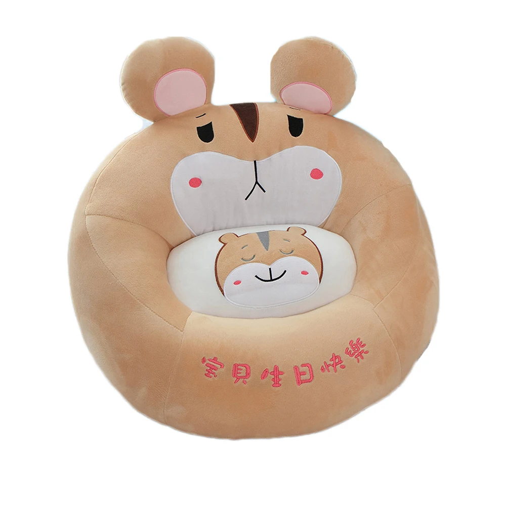 2020 new kids gift plush Kids sofa chair cartoon animal baby sofa plush toy chair soft dinosaur/hamster sofa