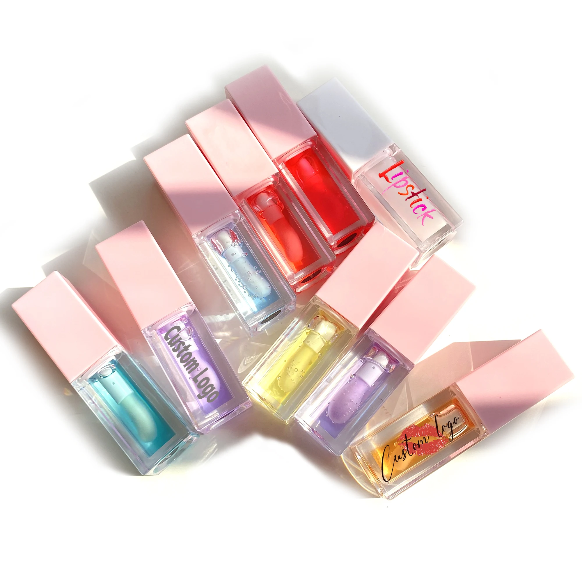 Private Label plump lip gloss wholesale glossy moisturizing lip balm liquid colorful clear plump lip oil
