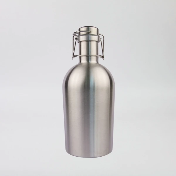 64oz personalized beer growler hydro thermos insulated water jug with handle