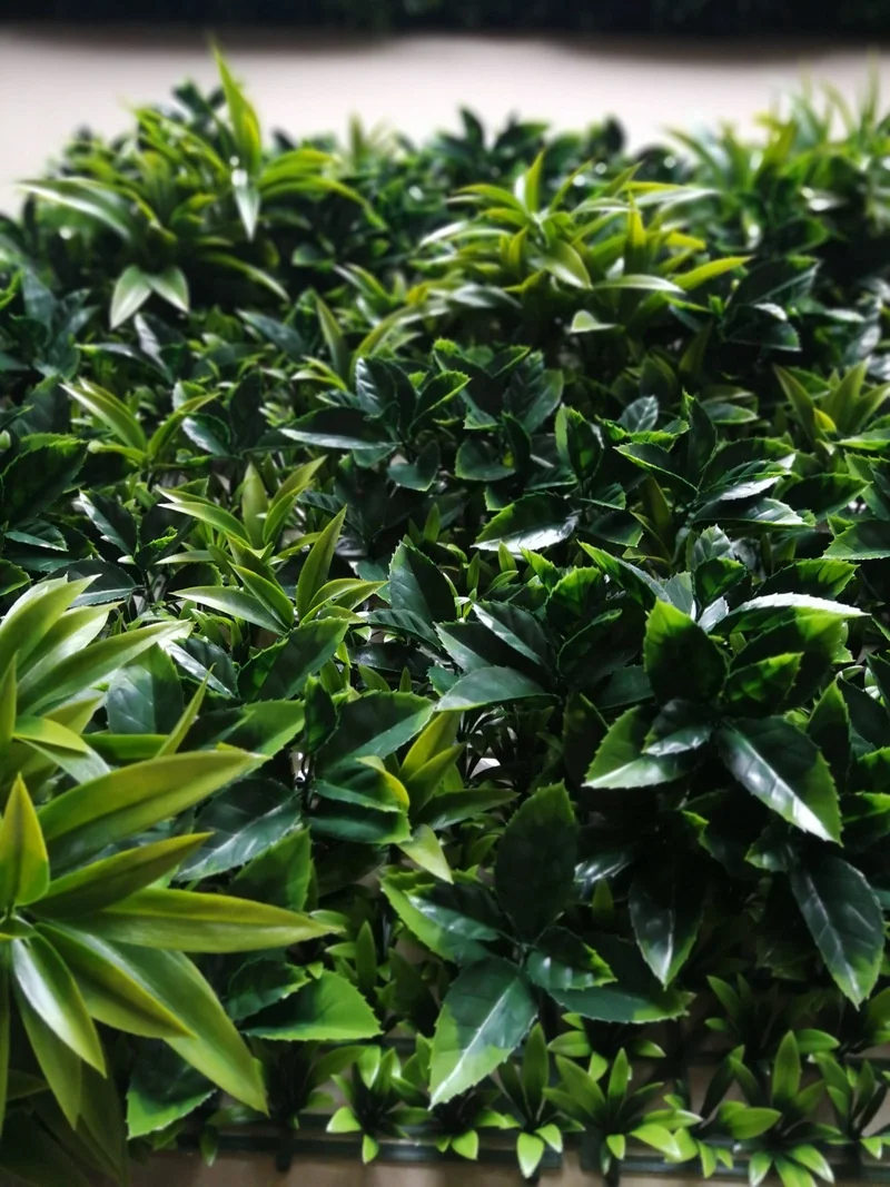 Unique Design Hot Sale Mixed Greenery Trees Home Decoration Wall Panel Made of Artificial Plants