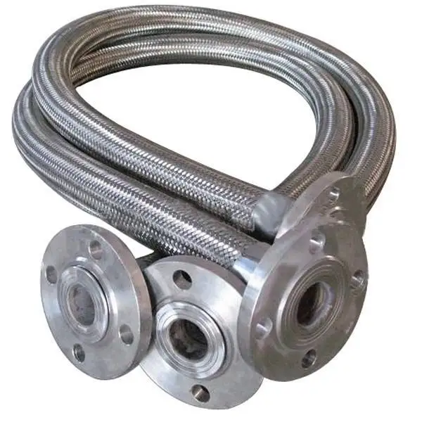 Industrial Custom Pipe Fitting Flange Connection Stainless Steel Large Flexible Braided Expansion Joint High Pressure Metal Hose