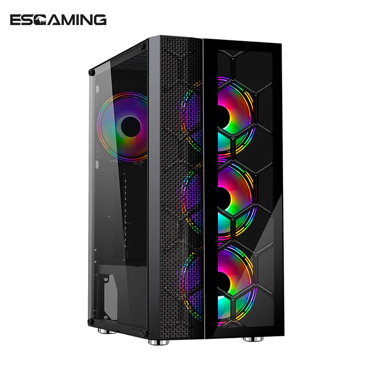 Современный RGB свет компьютерная башня геймер itx чехол для игрового ПК