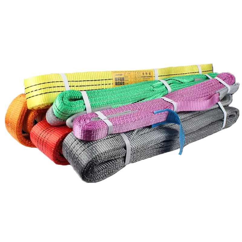 High Durability Duplex Nylon Flat Woven Chinese Webbing Slings Webbing Polyester Lifting Sling CE GS Certificated OEM Length