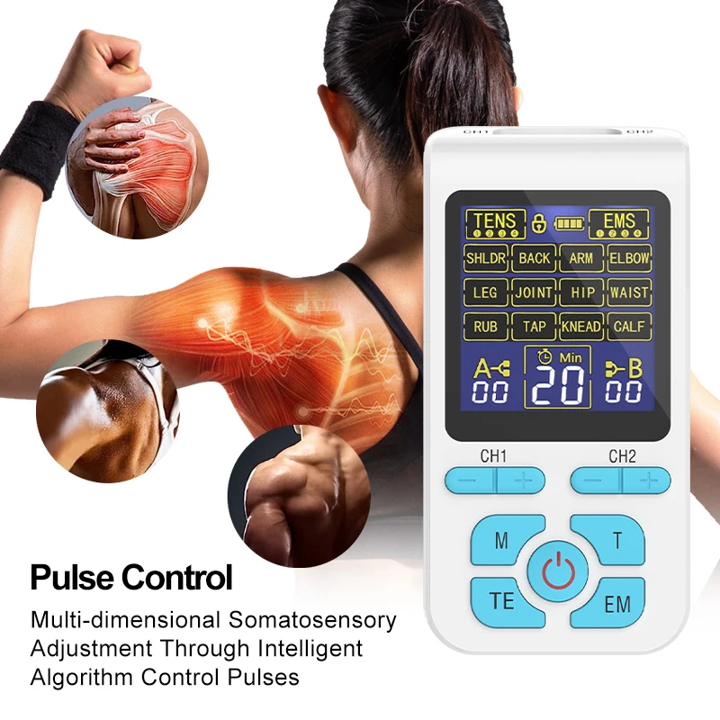 TENS Machine Acupuncture Pad Physiotherapy Body Massager Electroestimulador