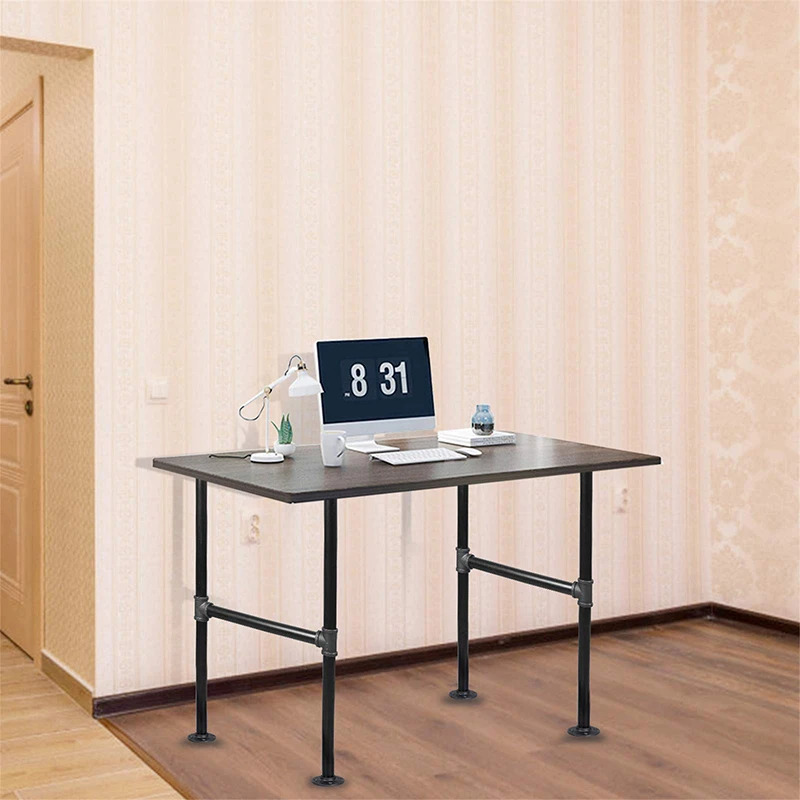 Винтажные 30-дюймовые металлические трубы из серой стали современный дизайн Промышленный Набор ножек стола для столовой/кухни железный стул Legs-VT-02.050