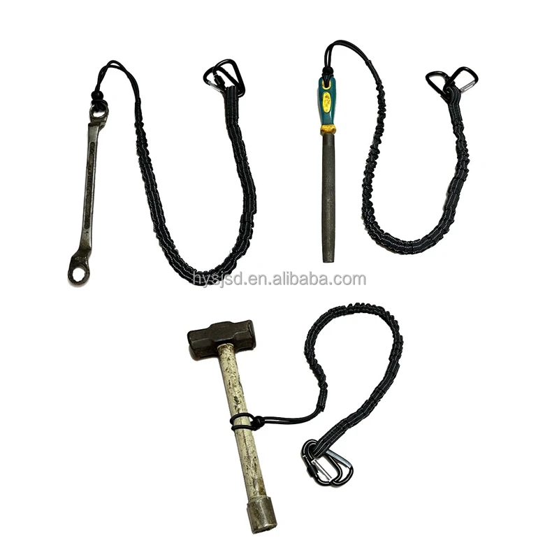 Working Safety Prevent Tool Lanyard Tools with Double Stainless Steel Carabiner Loop End