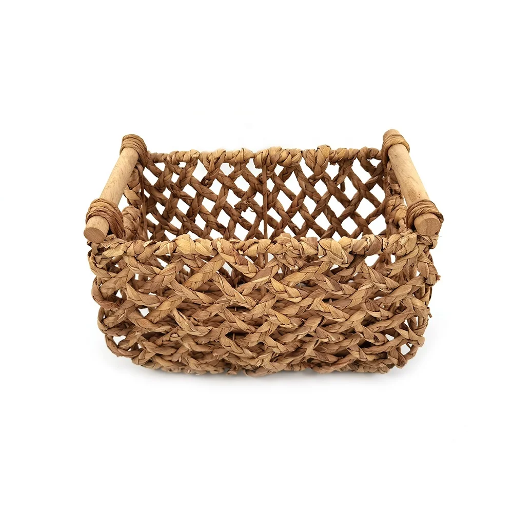 
Eco-friendly Handmade Woven Cotton Rope Storage Basket 