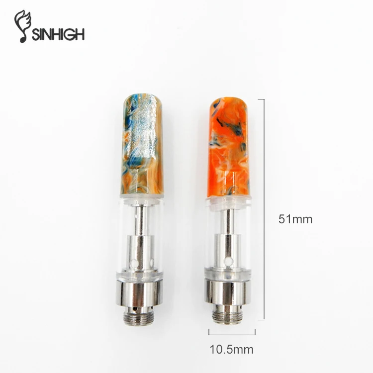 2019 Newest Vaporizer Pen Atomizer Tank E Cigarette Resin Tip Ceramic Coil 510 Thread