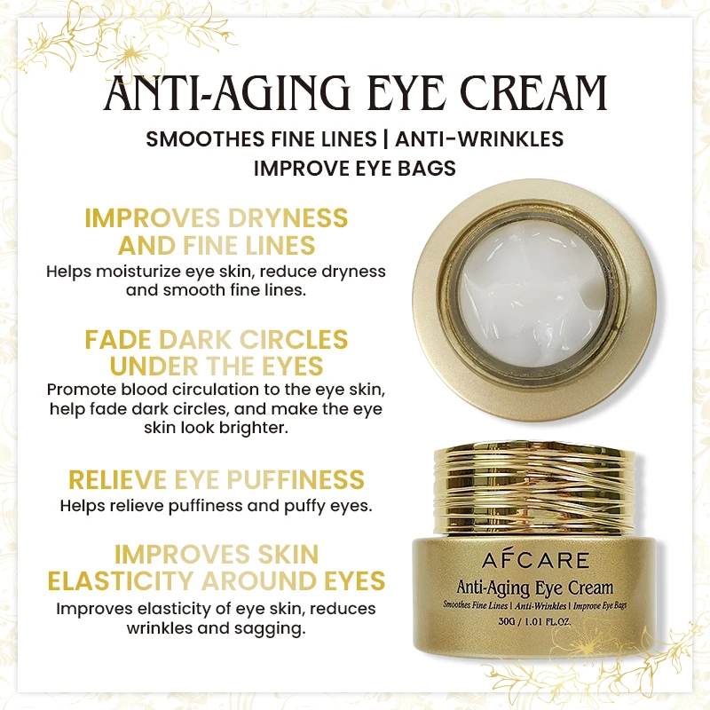 Best Cream for Eye Bags Paraben-free Anti-Puffiness & Anti-wrinkle and Hyaluronic acid & Retinol Under Eye Moisturizer Cream