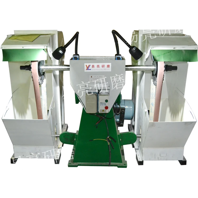 2x72 Flat polishing Double Heads abrasive belt grinder / grinding machine specifications
