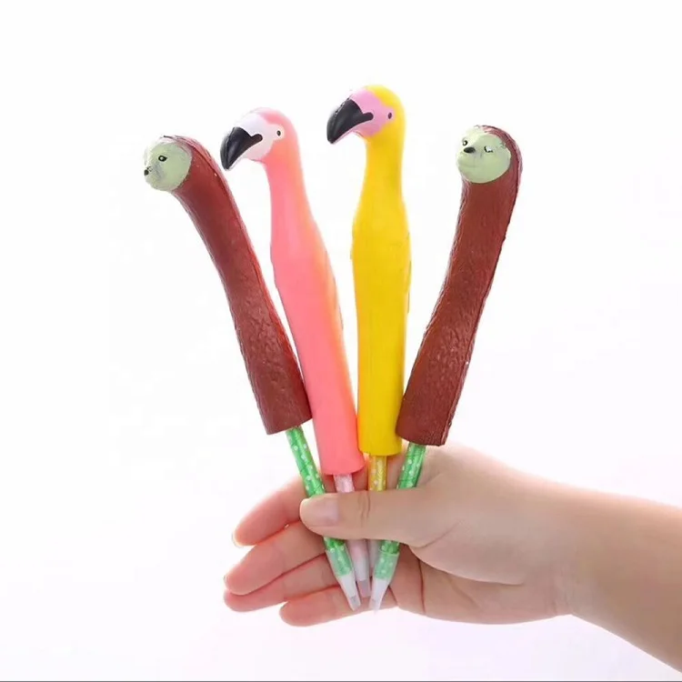 Best Sales Pu Novelty Soft Squishy Pens For Kids
