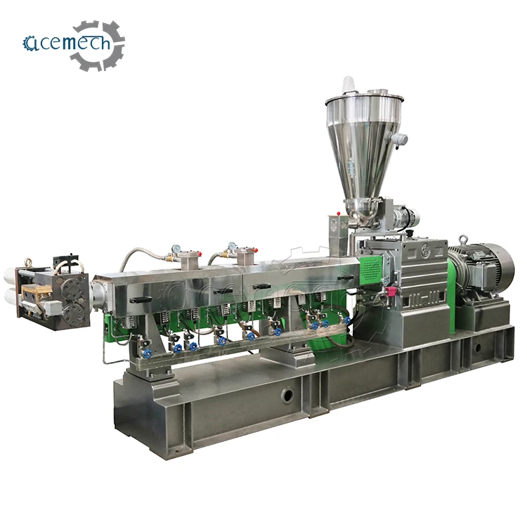 Waste Plastic Pet Bottles Twin Screw Extruder Pelletizer/ Automatic Strand Granulator Pastic Bottle Granulator